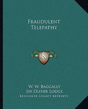 Paperback Fraudulent Telepathy Book