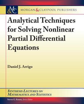 Paperback Analytical Techniques for Solving Nonlinear Partial Differential Equations Book