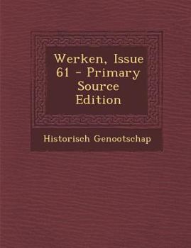 Paperback Werken, Issue 61 [Dutch] Book