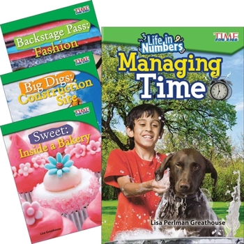 Paperback Time for Kids Math Grade 3: 4-Book Set Book