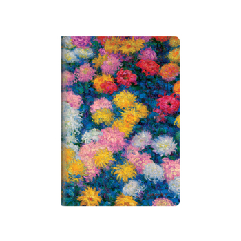 Paperback Monet's Chrysanthemums A5 Dot Grid Cahier Notebook, 80pg, 100gsm by Paperblanks (Monet's Chrysanthemums) Book