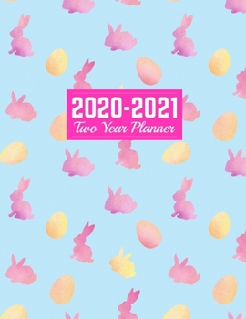 Paperback 2020-2021 Two Year Planner: Simple January 1, 2020 to December 31, 2021 - Weekly & Monthly View Planner, Organizer & Diary - Art Cover 00023187 Book