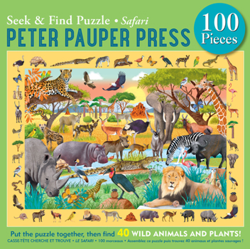 Misc. Safari Seek & Find 100-Piece Jigsaw Puzzle Book