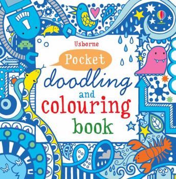 Paperback Little Doodling and Colouring Book Blue Book