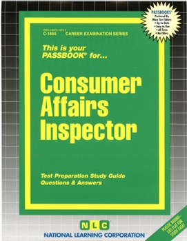 Spiral-bound Consumer Affairs Inspector: Passbooks Study Guide Book