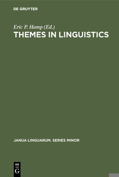 Hardcover Themes in Linguistics: The 1970s Book