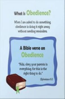 Paperback Bible Thoughts on Obedience: Children, obey your parents Book