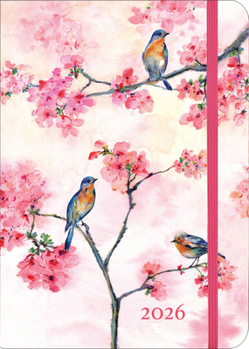 Home 2026 Cherry Blossoms in Spring Weekly Planner (16 Months, Sept 2025 to Dec 2026) Book