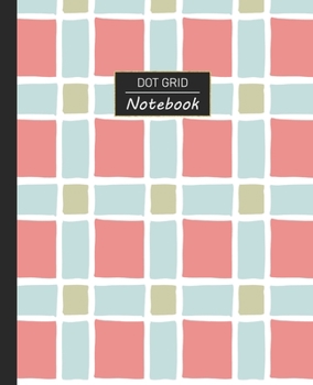 Dot Grid Notebook: Dotted Grid Notebook/Journal | Picnic Cloth Checker Pattern | 100 Pages | 7.5" x 9.25" | Children Kids Girls Teens Women | Perfect For School