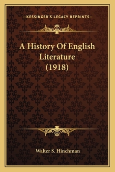 Paperback A History Of English Literature (1918) Book