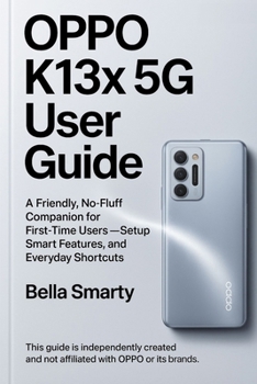 Paperback Oppo K13x 5G User Guide: A Friendly, No-Fluff Companion for First-Time Users-Setup, Smart Features, and Everyday Shortcuts Book