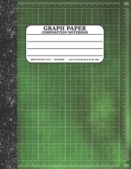 Graph Paper Composition Notebook: Math and Science Lover Graph Paper Cover Watercolor Green (Quad Ruled 5 squares per inch, 120 pages) Birthday Gifts For Math Lover Teacher,Student Notebook