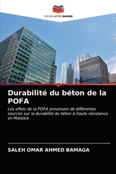 Paperback Durabilité du béton de la POFA [French] Book
