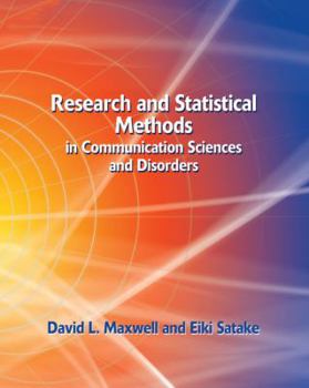 Hardcover Research and Statistical Methods in Communication Sciences and Disorders Book