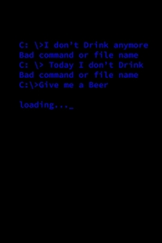 Paperback Notebook: Beer Nerd Cmd Programmer Alcohol Joke Gift 120 Pages, 6X9 Inches, Graph Paper Book