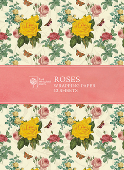 Paperback RHS Rose Wrapping Paper Book
