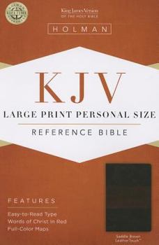 Imitation Leather Large Print Personal Size Reference Bible-KJV [Large Print] Book