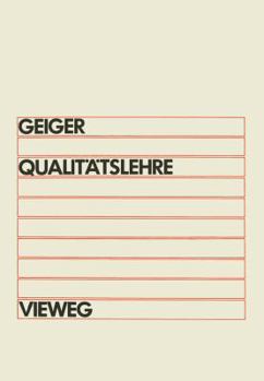 Paperback Qualitätslehre: Einführung, Systematik, Terminologie [German] Book