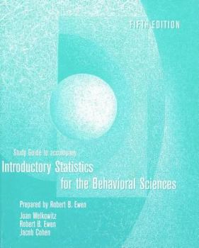Hardcover Study Guide to Accompany Introductory Statistics: For the Behavioral Sciences Book