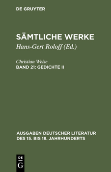 Hardcover Sämtliche Werke, Band 21, Gedichte II [German] Book