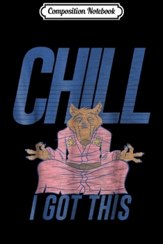 Composition Notebook: nage Mutant Ninja Turtles Chill Master Splinter - Journal/Notebook Blank Lined Ruled 6x9 100 Pages