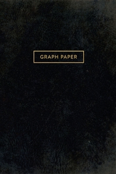 Graph Paper: Executive Style Composition Notebook - Vintage Faded Black Leather Style, Softcover 6 x 9 - 100 pages (Office Essentials)