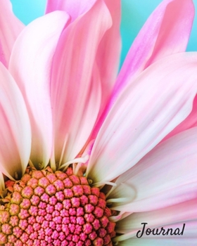 Journal: Pretty Pastel and Hot Pink Daisy Notebook and Journal - 8x10 in - Feminine Gifts for Women and Daisy Lovers - 120 Ruled Lined Pages