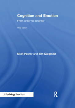 Hardcover Cognition and Emotion: From Order to Disorder Book