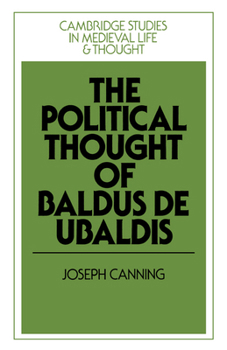 Paperback The Political Thought of Baldus de Ubaldis Book