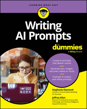 Paperback Writing AI Prompts for Dummies Book