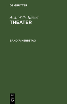 Hardcover Herbstag: Ein Lustspiel in Fünf Aufzügen [German] Book