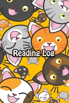 Reading Log: Book Review Journal Notebook Gift For Book Lovers Adults Boys Girls Kids - Reader Record and Share | Smile Cat Face Cover