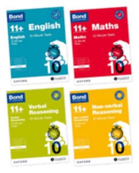 Paperback Bond 11+: Bond 11+ 10 Minute Tests Bundle with Answer Support 8-9 years Book