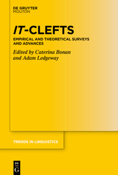 Paperback It-Clefts: Empirical and Theoretical Surveys and Advances Book