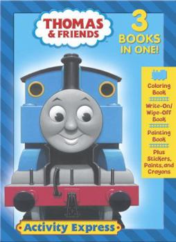 Paperback Thomas & Friends Activity Express [With StickersWith CrayonsWith Paint BrushWith PaintWith Write-On/Wipe-Off Book, & Painting Book] Book