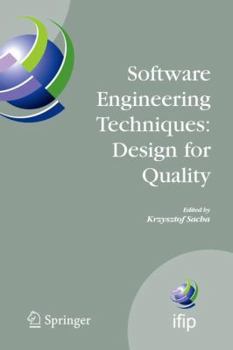 Paperback Software Engineering Techniques: Design for Quality Book