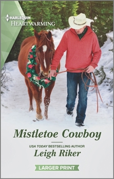 Mass Market Paperback Mistletoe Cowboy: A Clean Romance [Large Print] Book