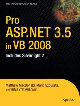 Paperback Pro ASP.Net 3.5 in VB 2008: Includes Silverlight 2 Book