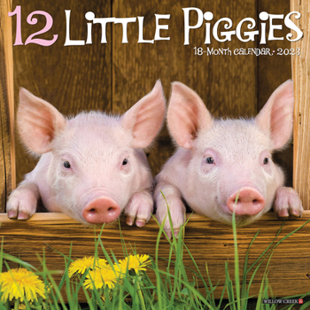 Calendar 12 Little Piggies 2023 Wall Calendar Book