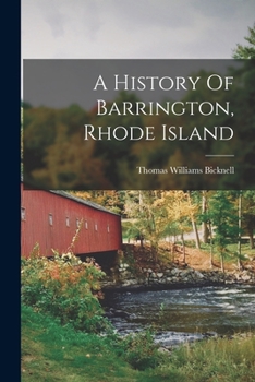 Paperback A History Of Barrington, Rhode Island Book