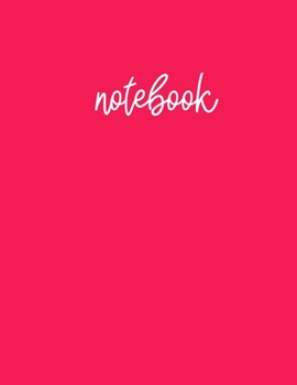 Paperback Notebook: Pink dotted grid notebook for girls - 100 pages - 8.5 x 11 Book