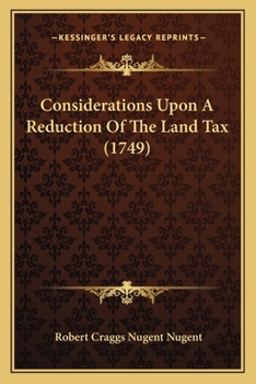Considerations upon a reduction of the land-tax.