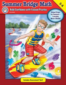 Paperback Summer Bridge Math, Grades 3 - 4 Book