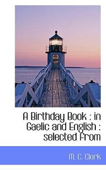 A Birthday Book : In Gaelic and English