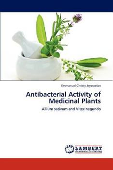 Paperback Antibacterial Activity of Medicinal Plants Book