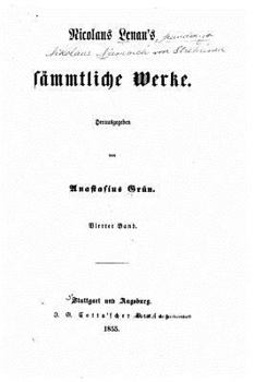 Paperback Nicolaus Lenau's sämmtliche Werke [German] Book