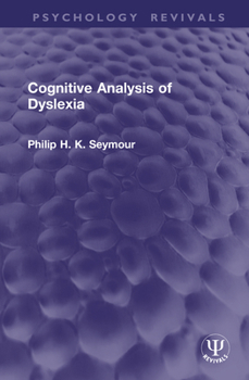 Hardcover Cognitive Analysis of Dyslexia Book