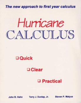 Paperback Hurricane Calculus: The New Approach to First Year Calculus Book