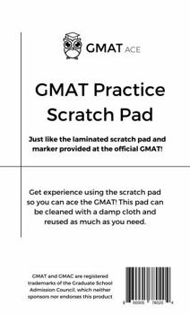 Ring-bound GMAT Practice Scratch Pad With Correct Pen Book