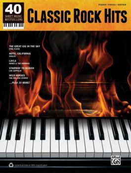 Paperback Classic Rock Hits: 40 Sheet Music Bestsellers Series Book